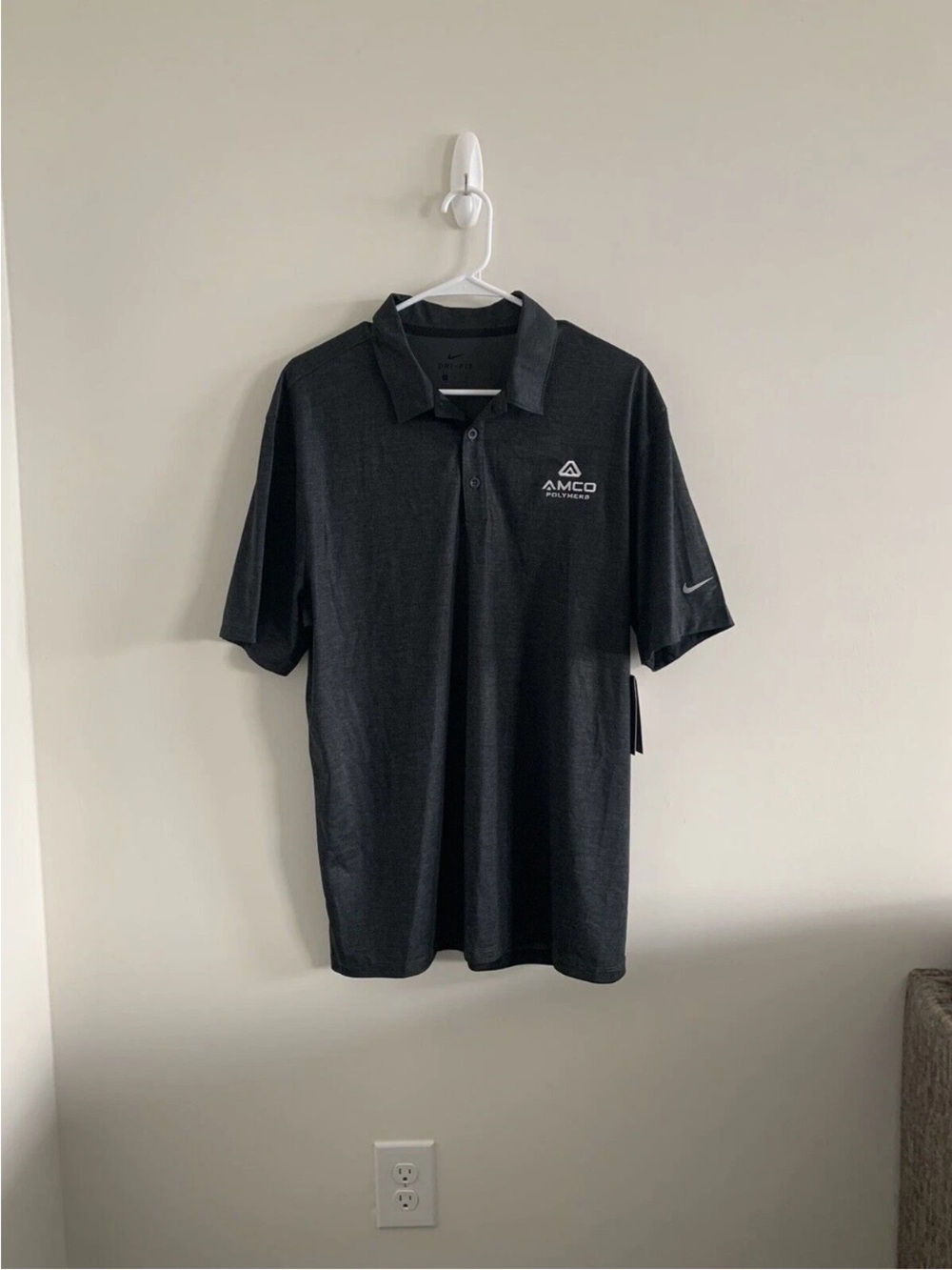 Nike Dri Fit Black Men’s Polo with AMCO Embroidery